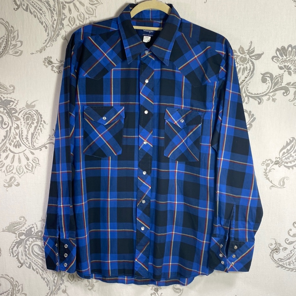 Wrangler Pearl‎ snap long sleeve shirt